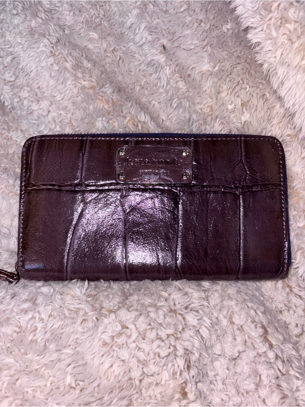 Kate Spade Croc Embossed Long Wallet